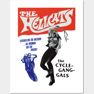 The Hellcats Retro Cult Classic Outlaw Biker Design Posters and Art